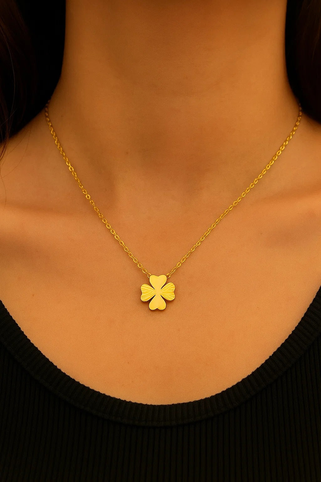 Golden Blossom Charm Set